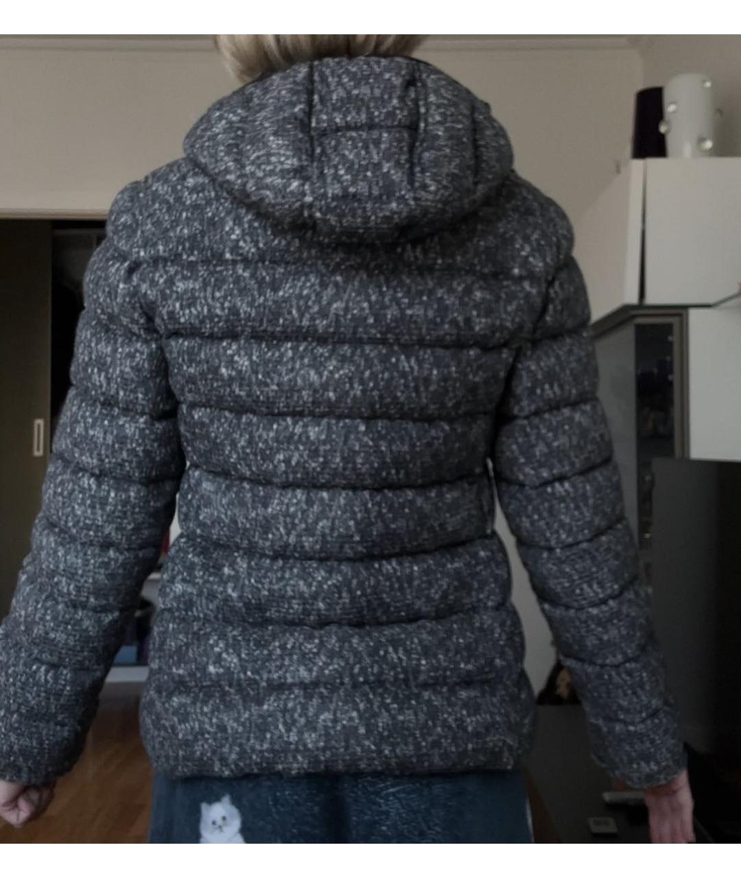 MONCLER Антрацитовый пуховик, фото 6