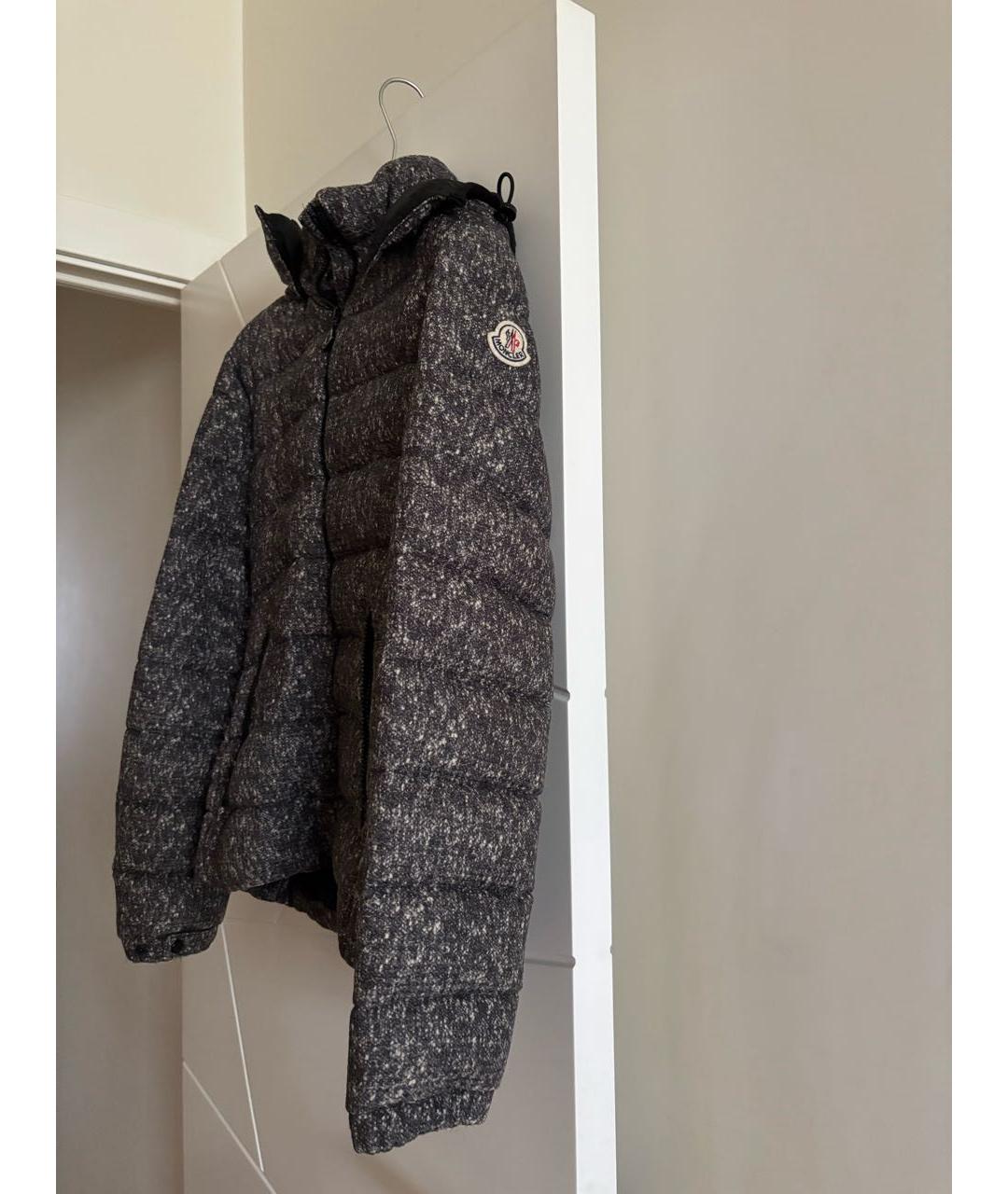 MONCLER Антрацитовый пуховик, фото 3