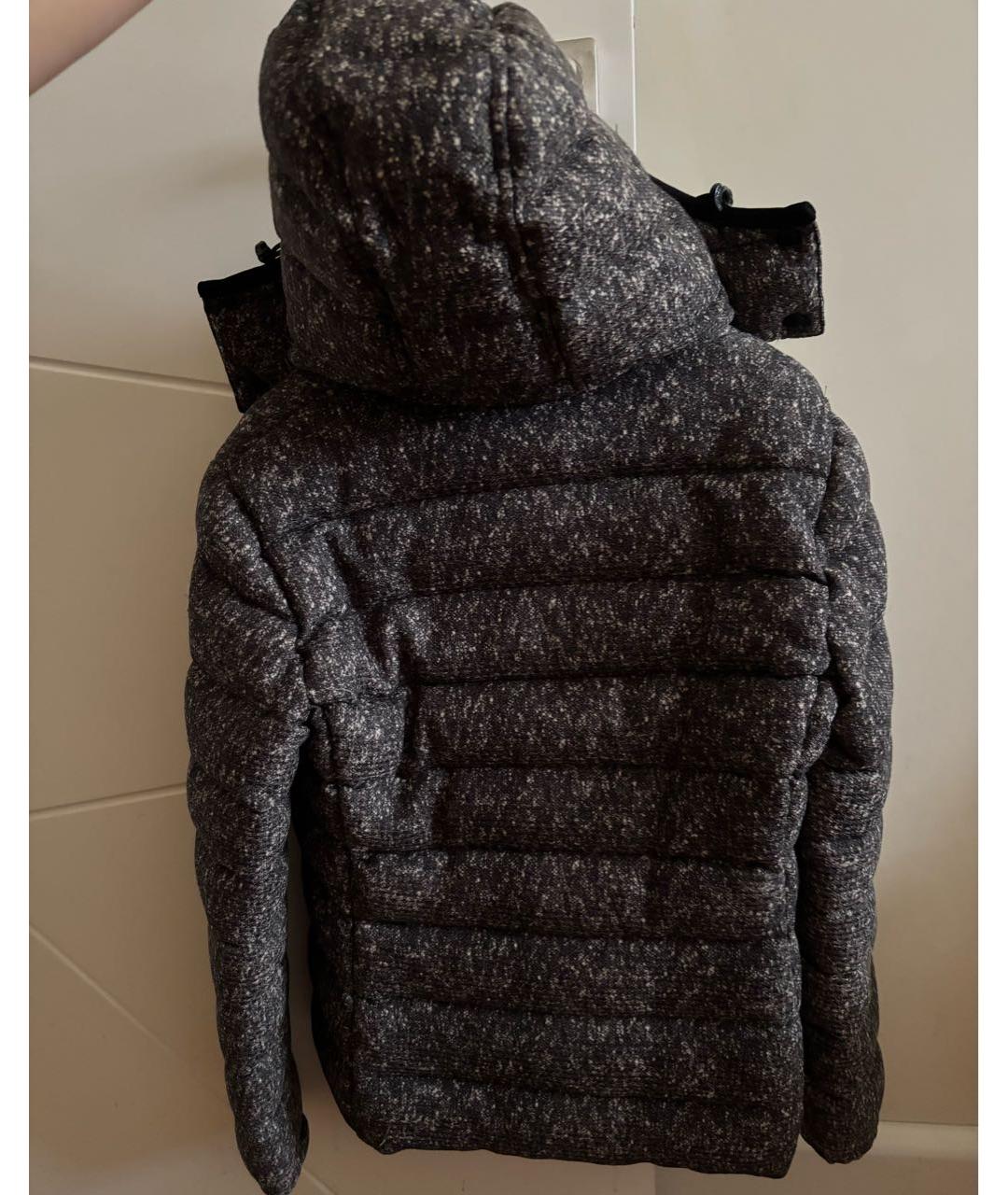 MONCLER Антрацитовый пуховик, фото 2