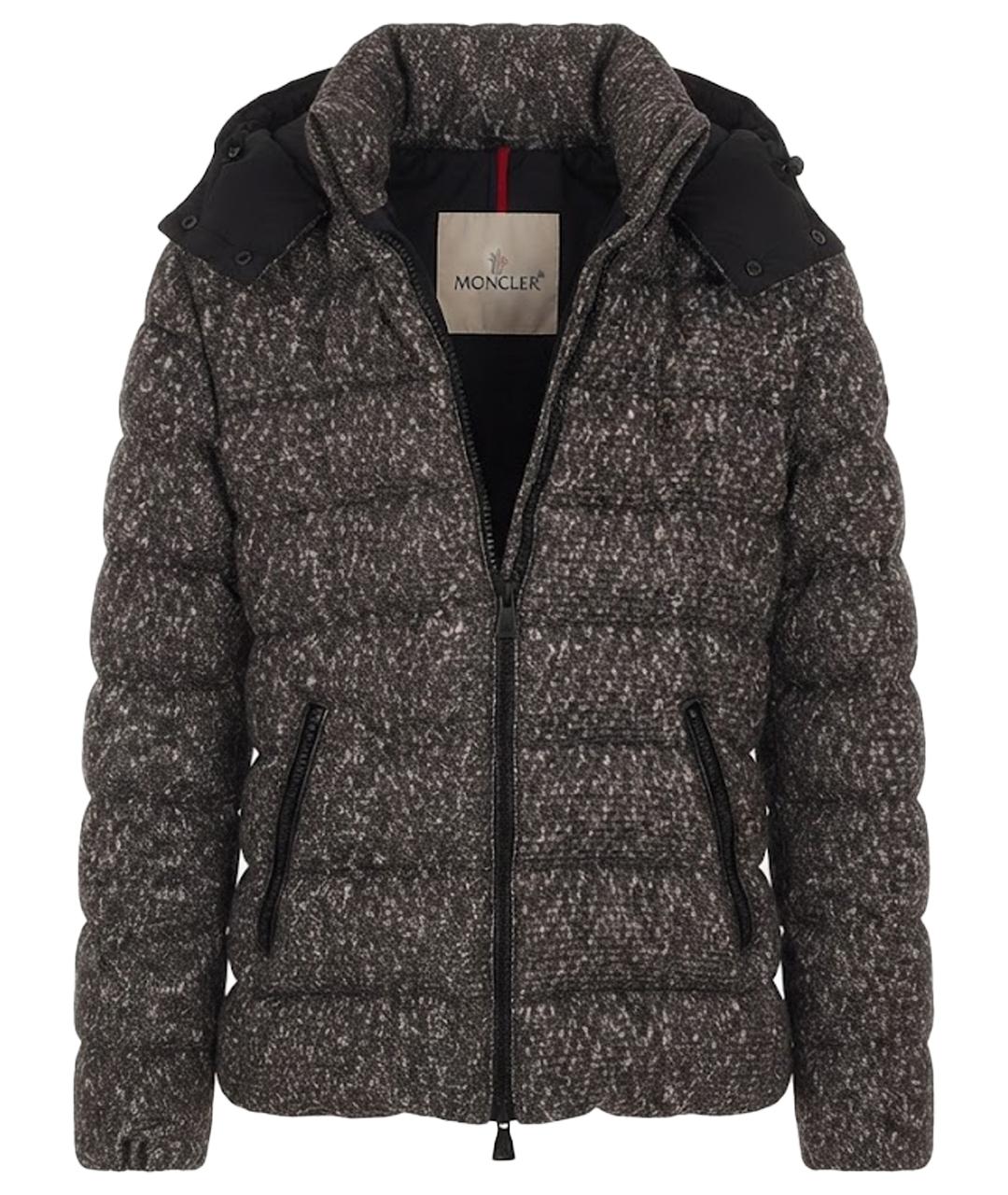 MONCLER Антрацитовый пуховик, фото 1