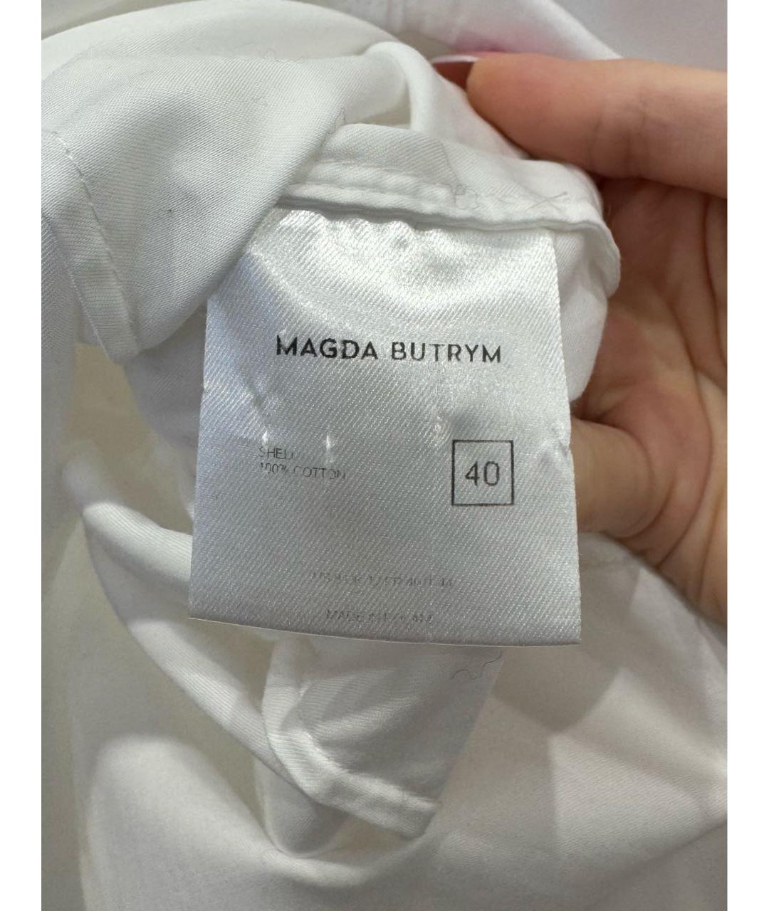 MAGDA BUTRYM Белая хлопковая рубашка, фото 6