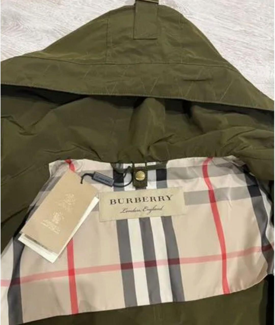 BURBERRY Хаки пуховик, фото 6