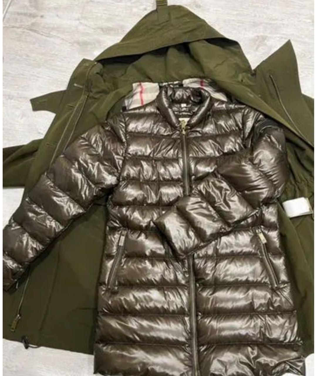 BURBERRY Хаки пуховик, фото 4
