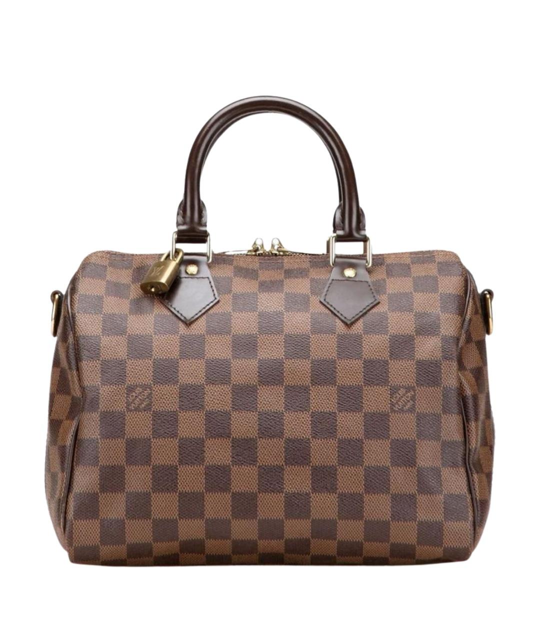 LOUIS VUITTON Коричневая сумка с короткими ручками из канвы, фото 1