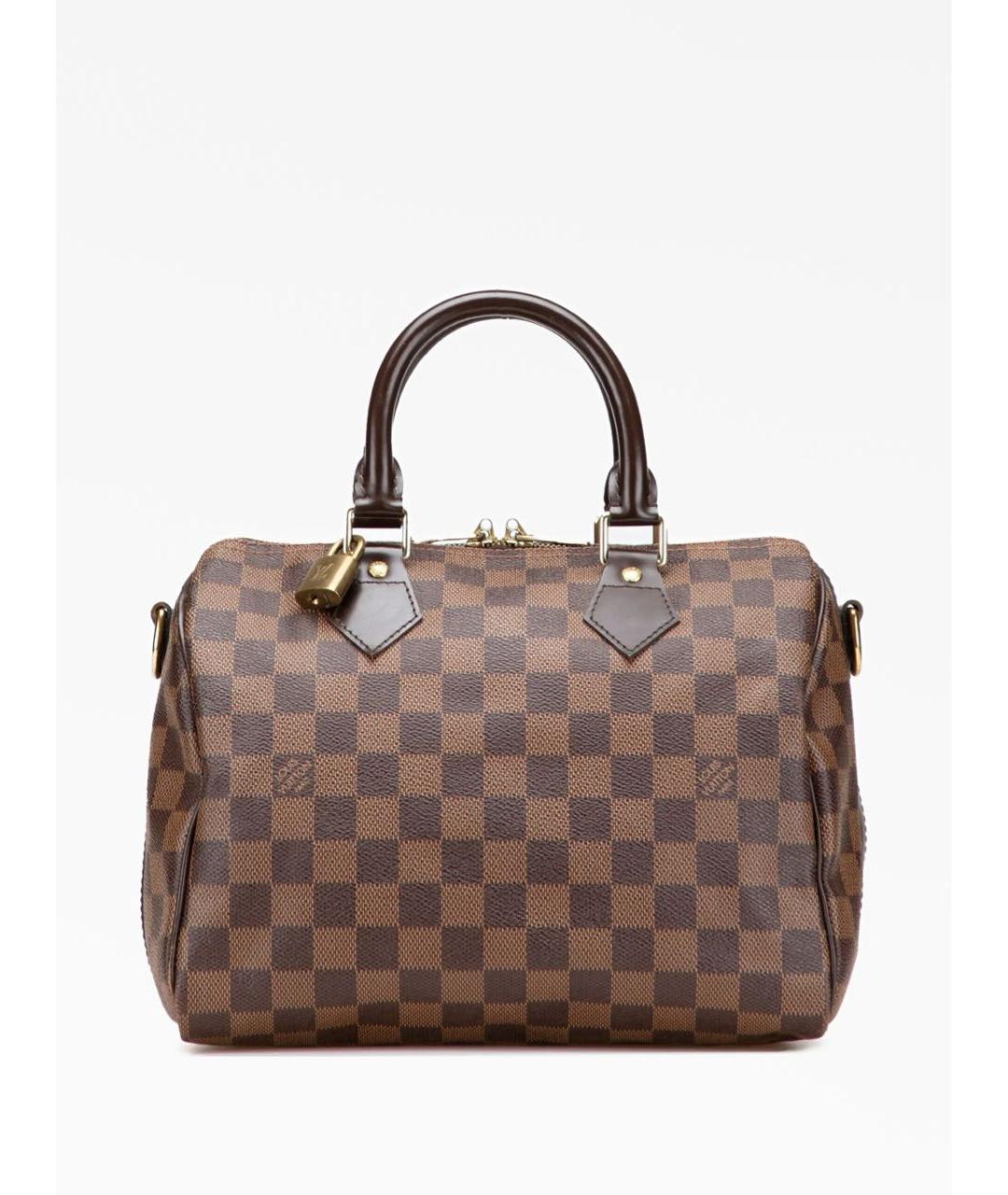 LOUIS VUITTON Коричневая сумка с короткими ручками из канвы, фото 9