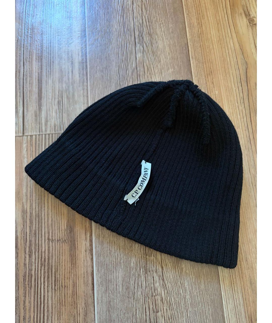 CP COMPANY Черная шерстяная шапка, фото 3