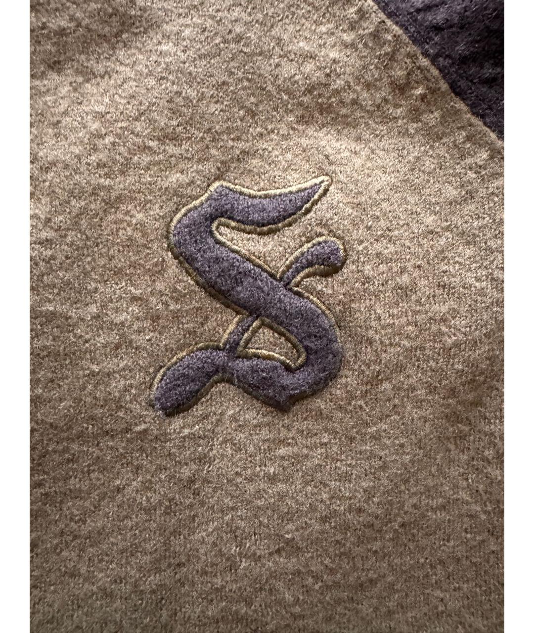 STUSSY Зеленый шерстяной джемпер / свитер, фото 4