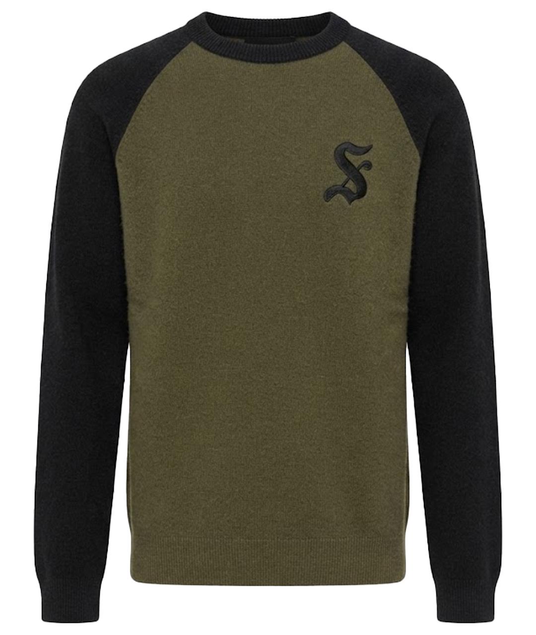 STUSSY Зеленый шерстяной джемпер / свитер, фото 1