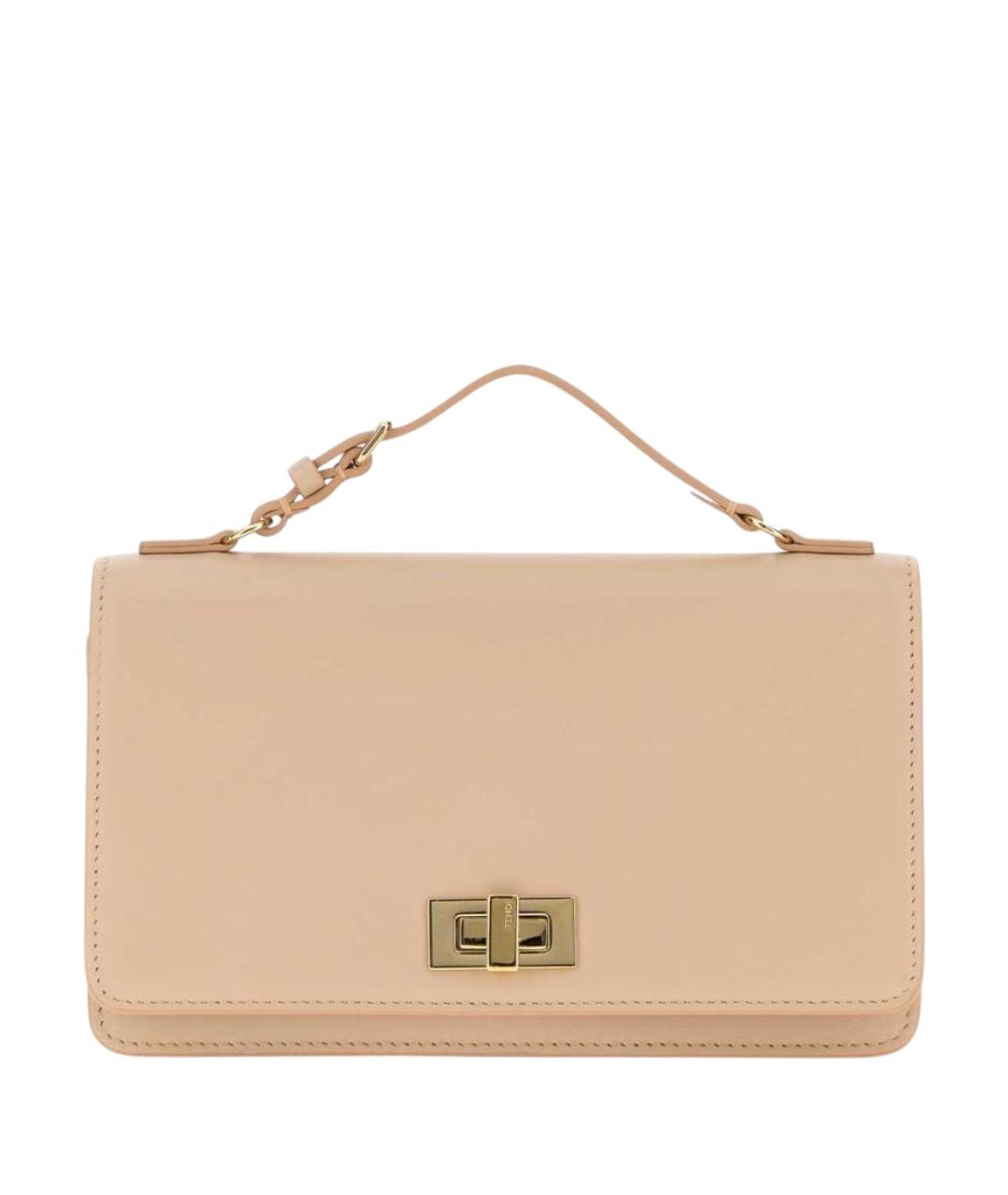 FENDI Розовый кожаный кошелек, фото 1