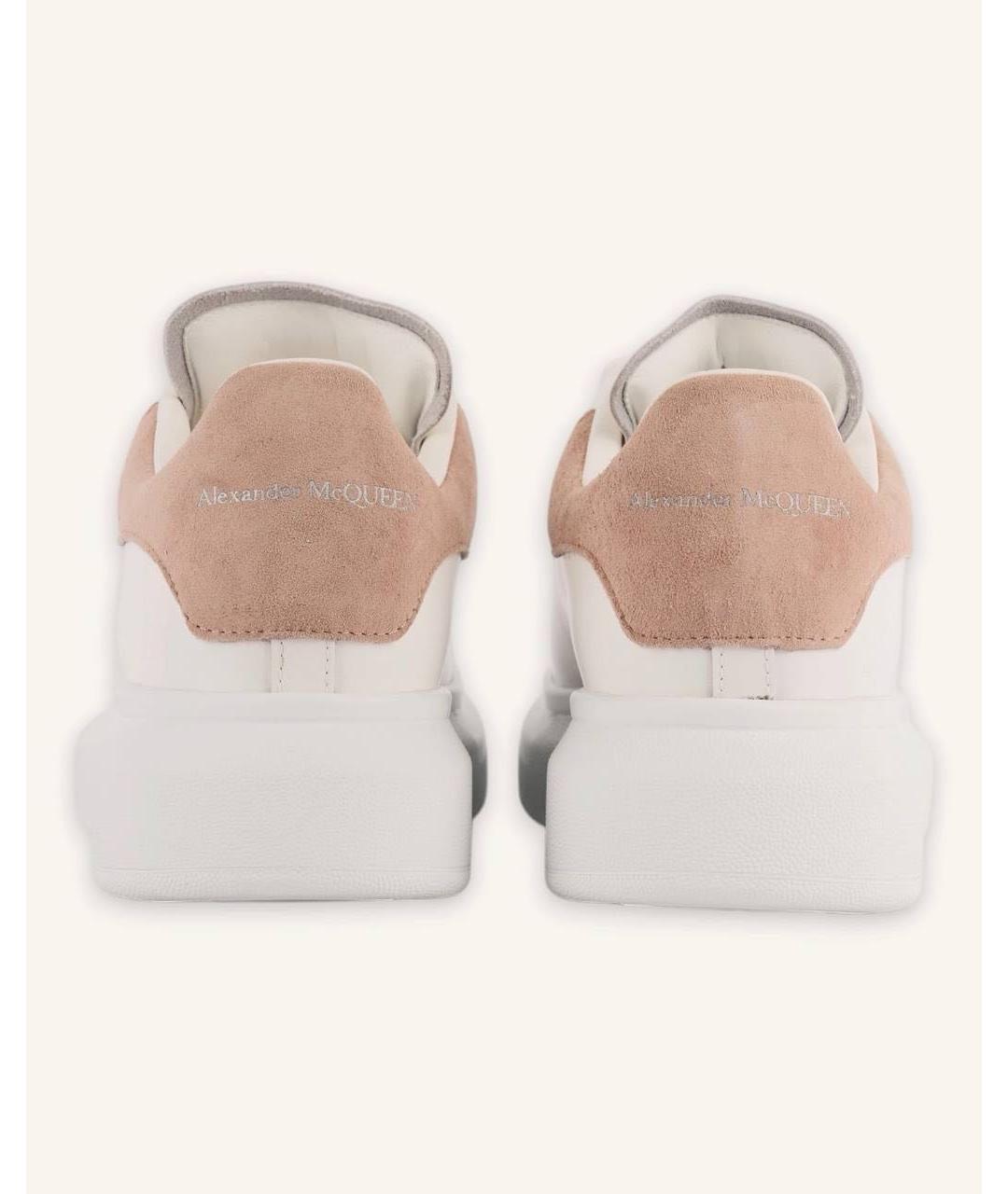 ALEXANDER MCQUEEN Белые кожаные кеды, фото 4