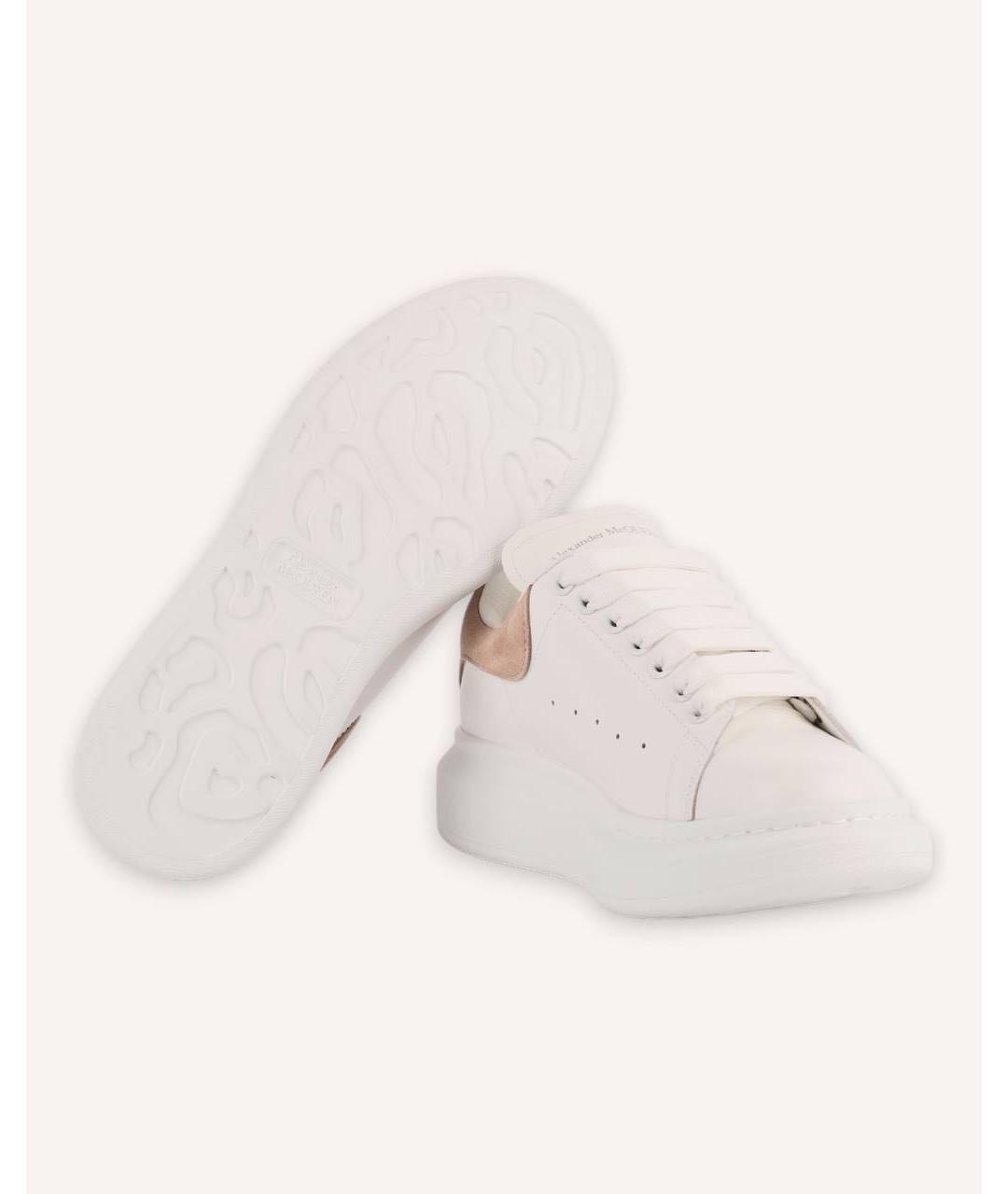 ALEXANDER MCQUEEN Белые кожаные кеды, фото 7