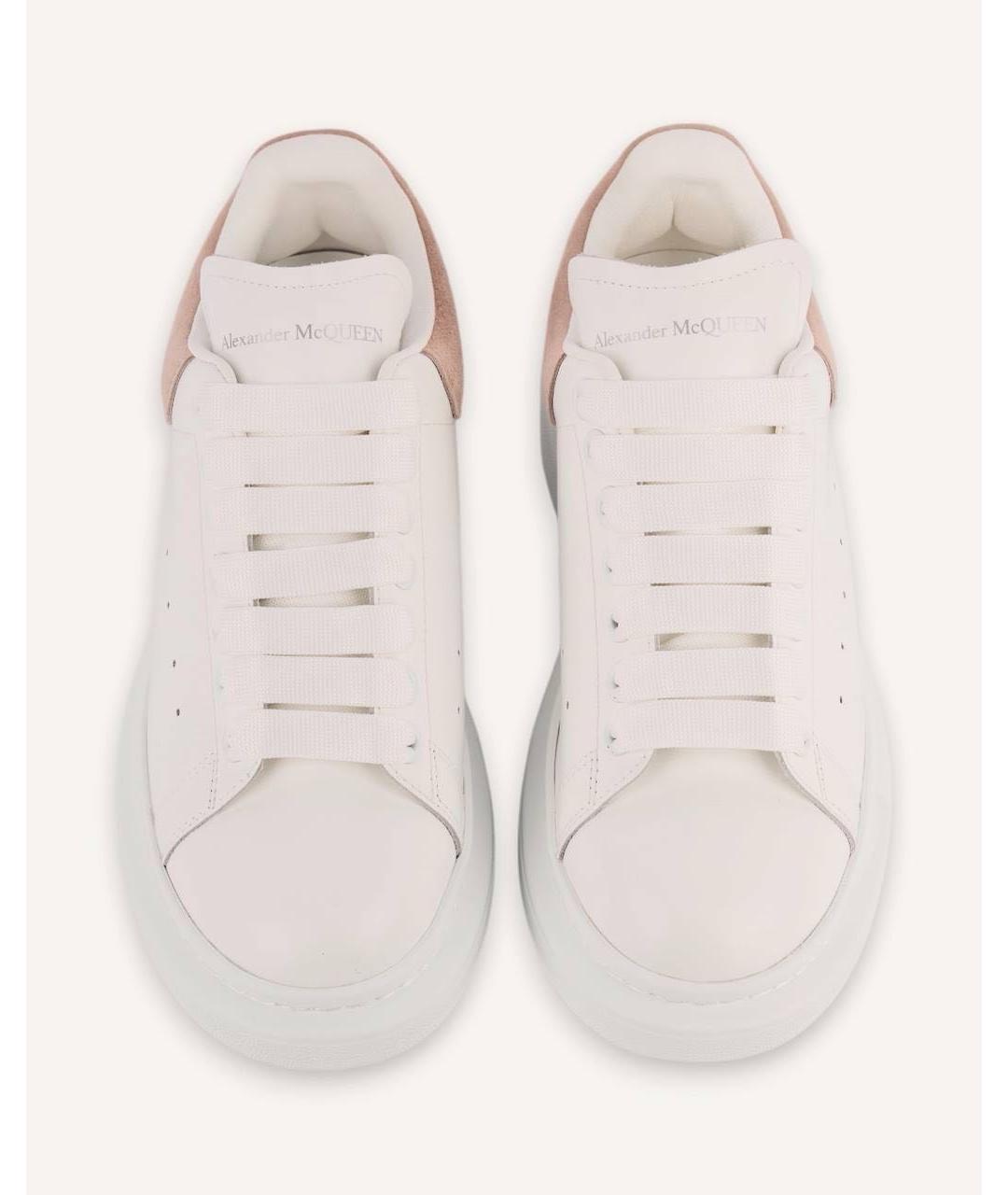 ALEXANDER MCQUEEN Белые кожаные кеды, фото 3