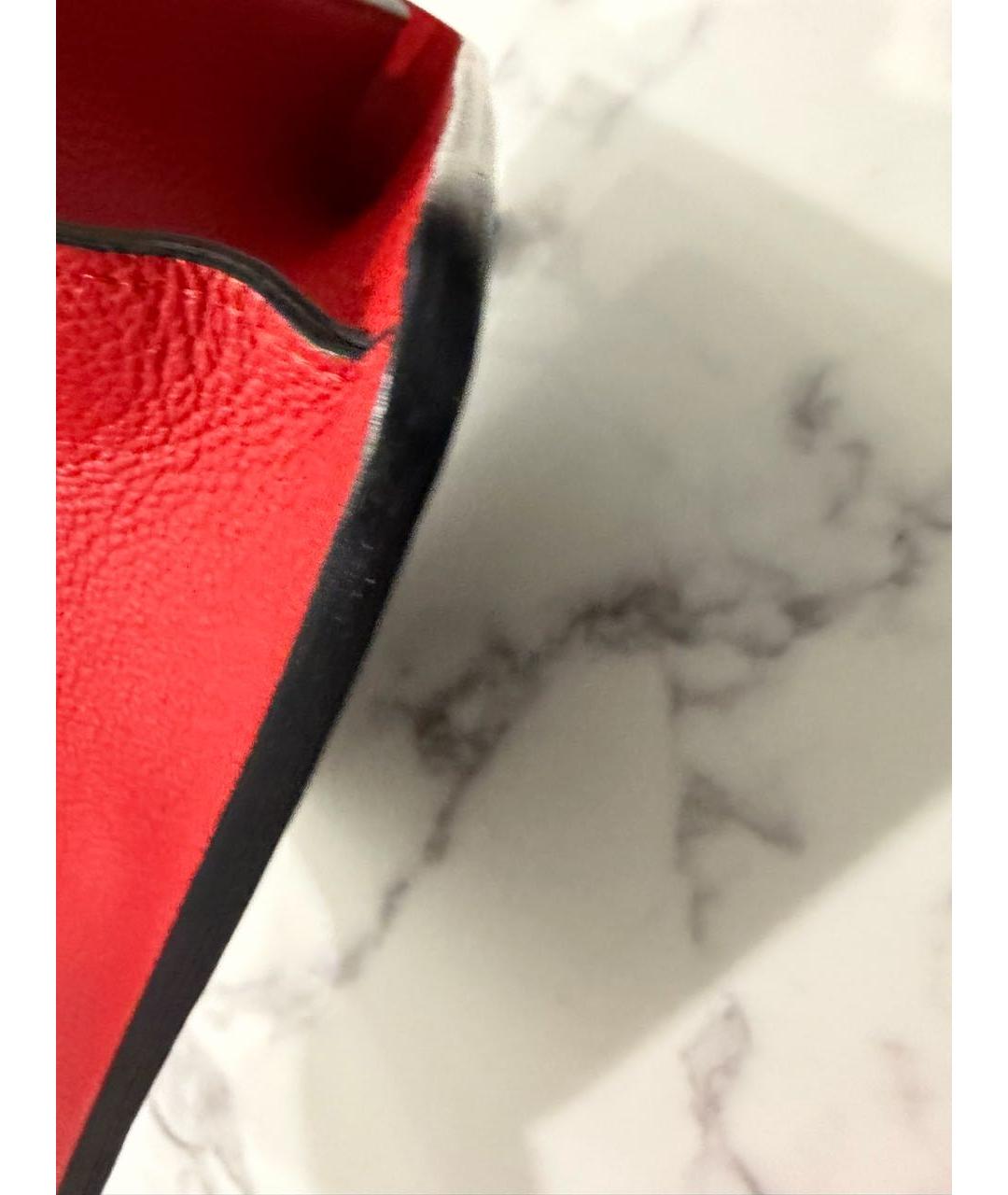 LOUIS VUITTON Черная кожаная сумка через плечо, фото 6