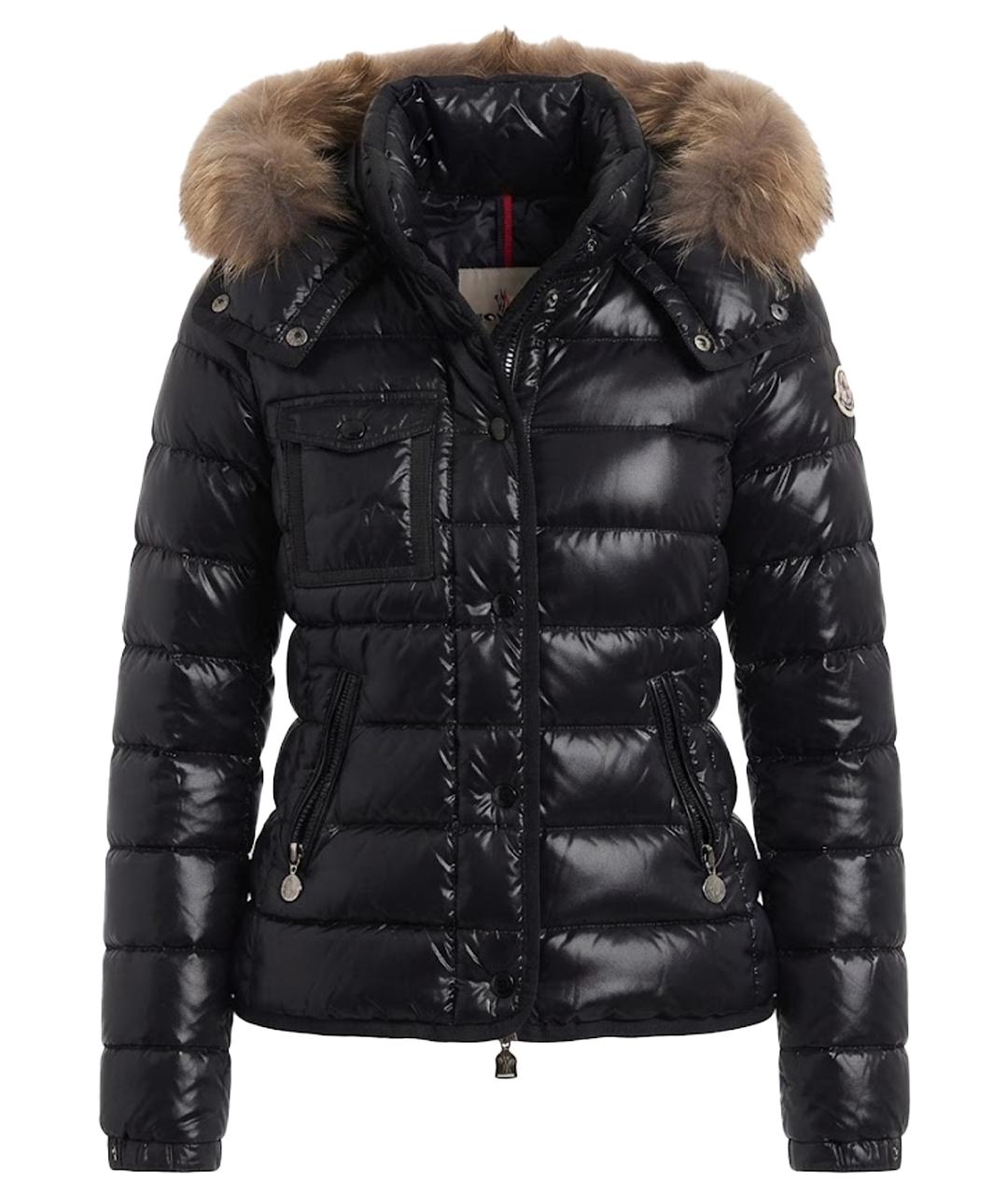 MONCLER Черный пуховик, фото 1