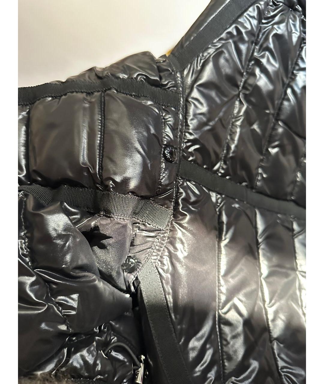 MONCLER Черный пуховик, фото 3