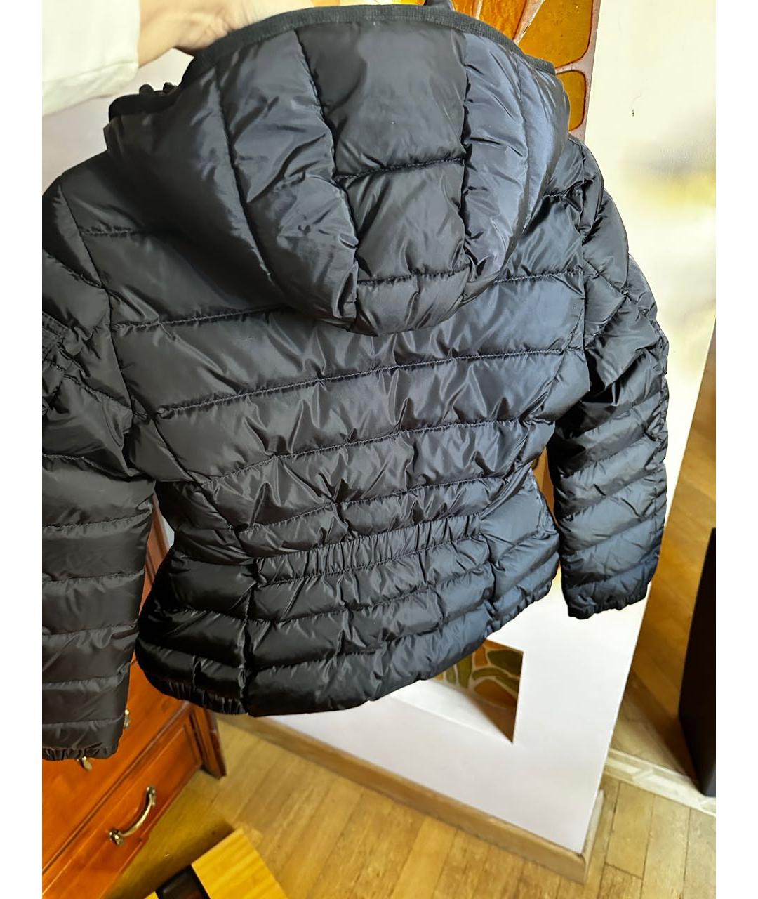 MONCLER Черный пуховик, фото 2