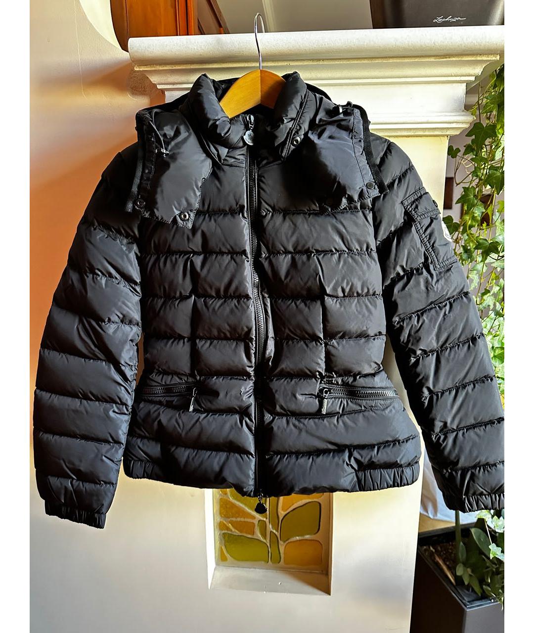 MONCLER Черный пуховик, фото 7
