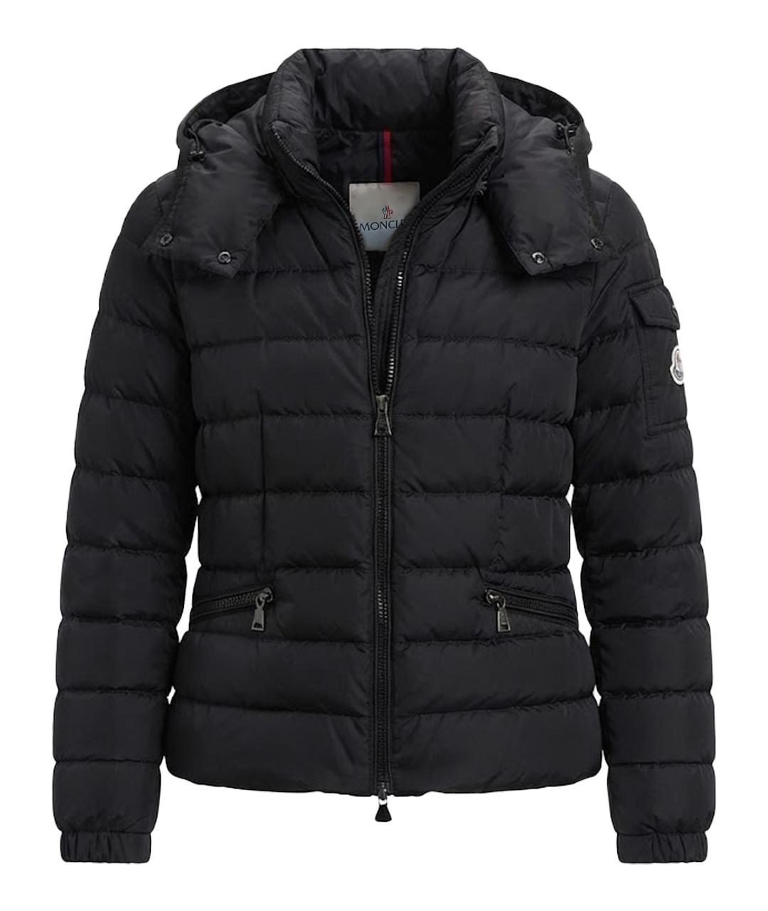 MONCLER Черный пуховик, фото 1