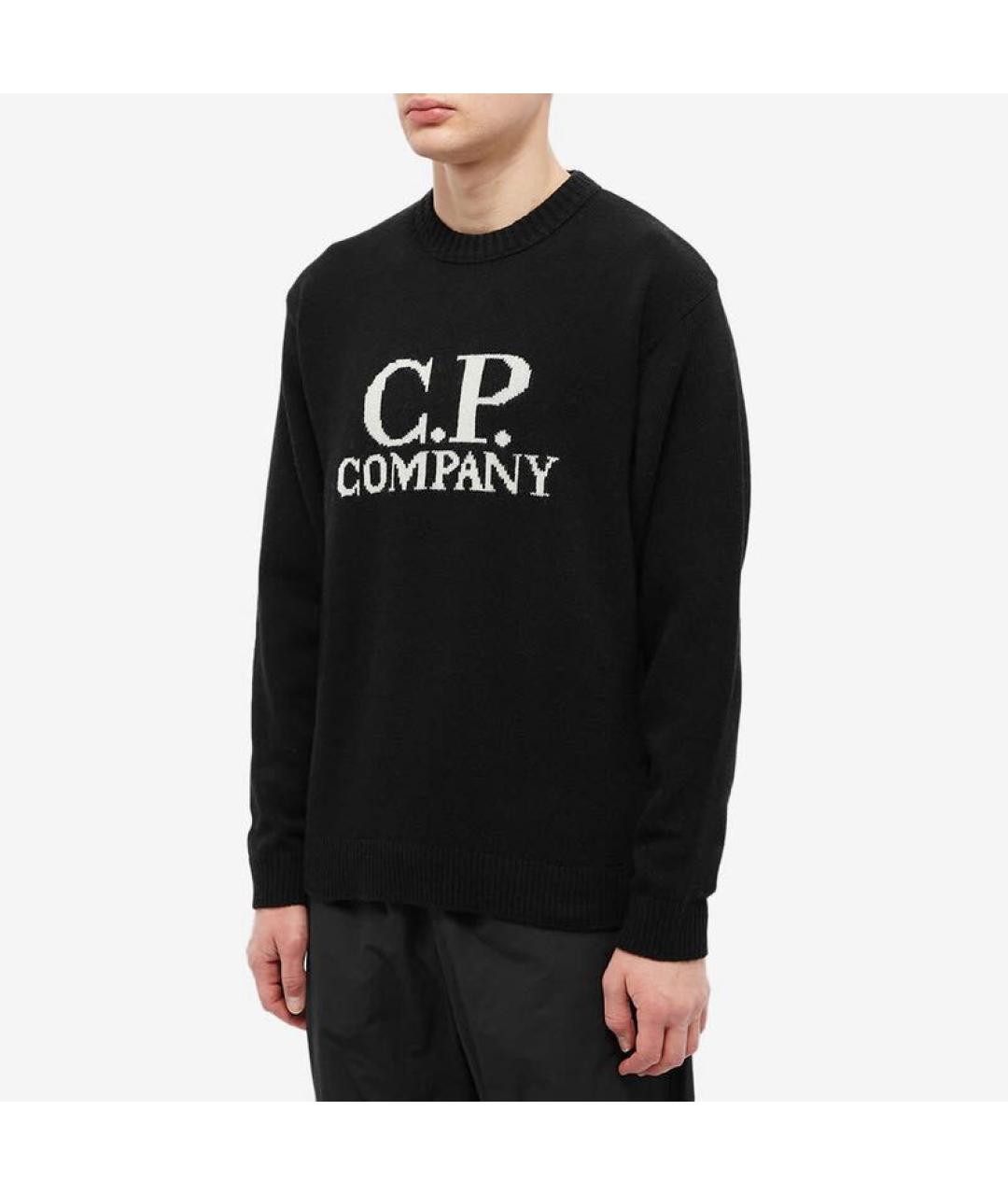CP COMPANY Черный шерстяной джемпер / свитер, фото 2