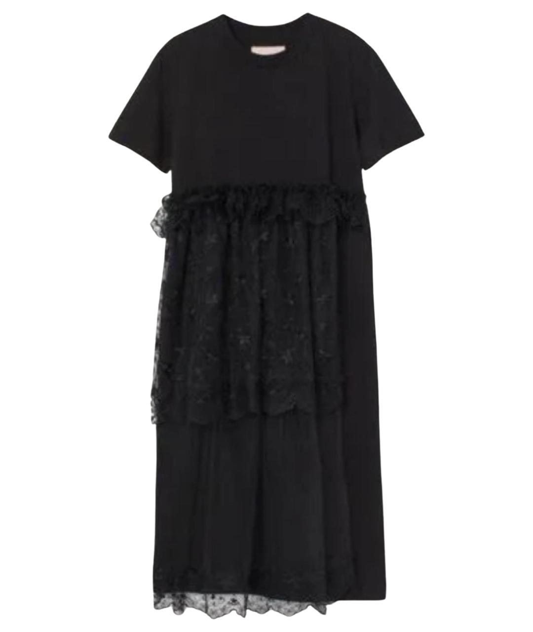 SIMONE ROCHA Черное хлопковое повседневное платье, фото 1