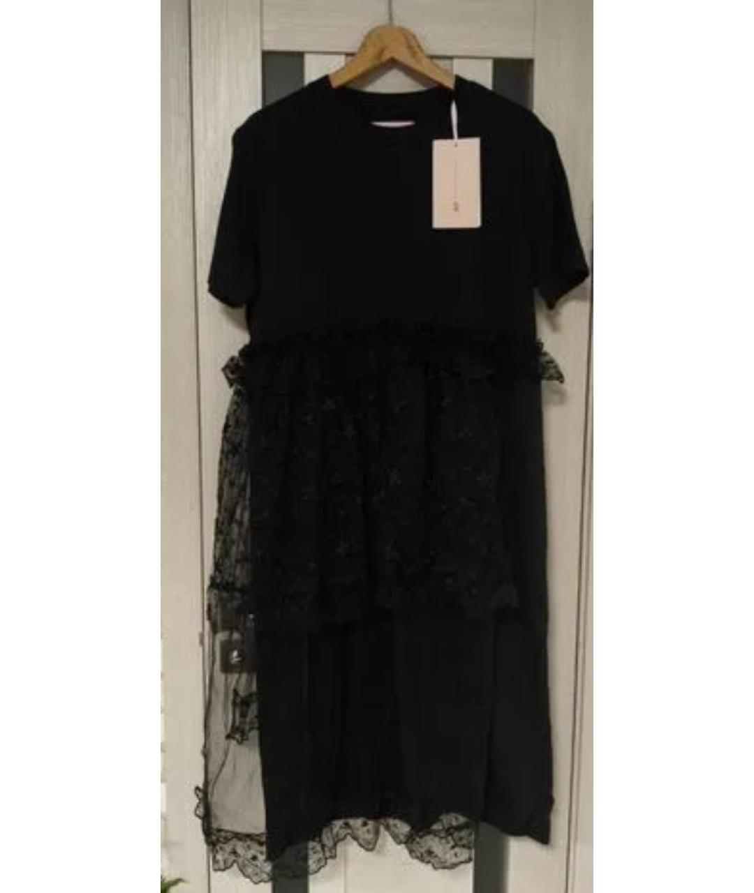 SIMONE ROCHA Черное хлопковое повседневное платье, фото 3