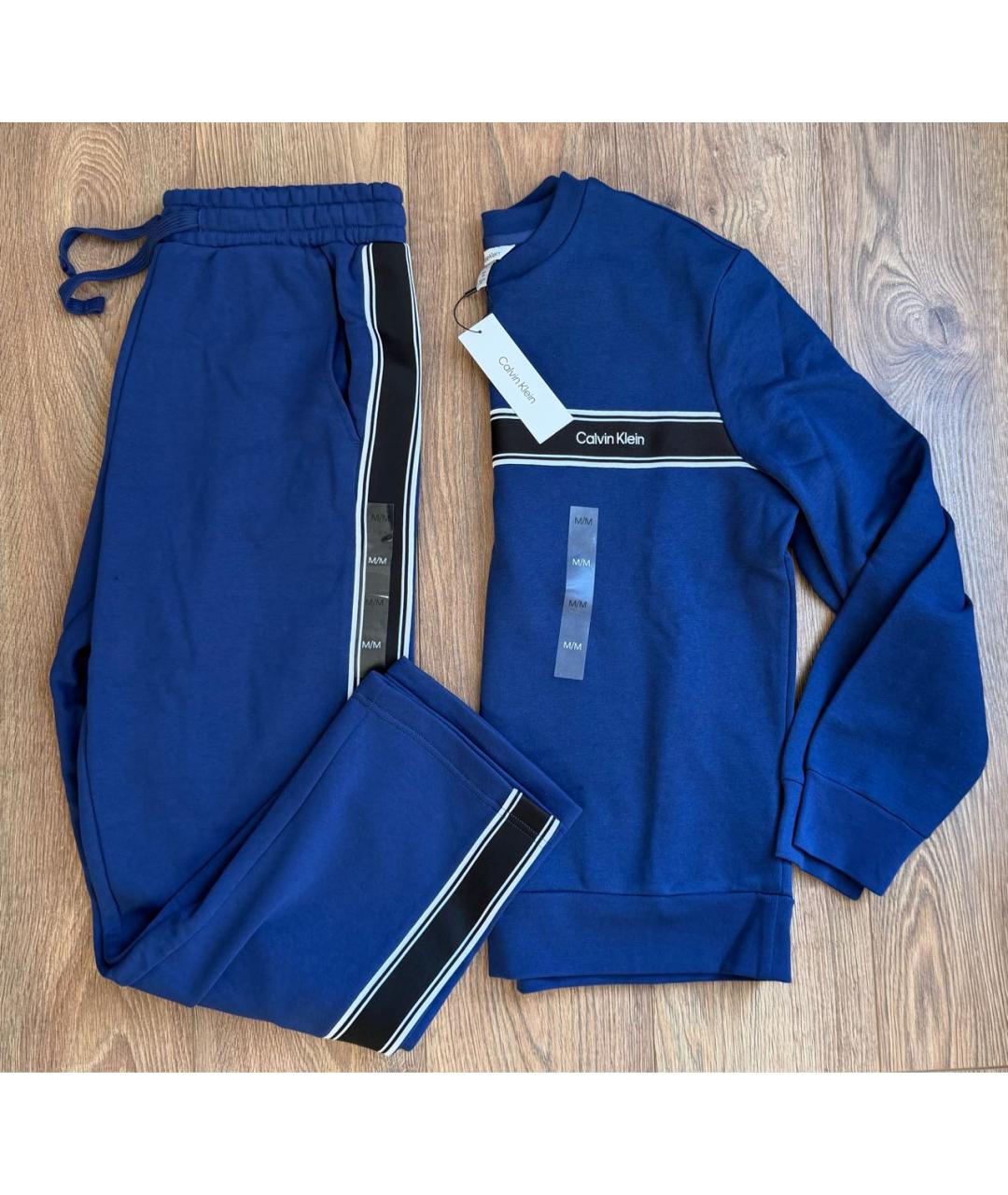 CALVIN KLEIN Синий хлопковый спортивный костюм, фото 3