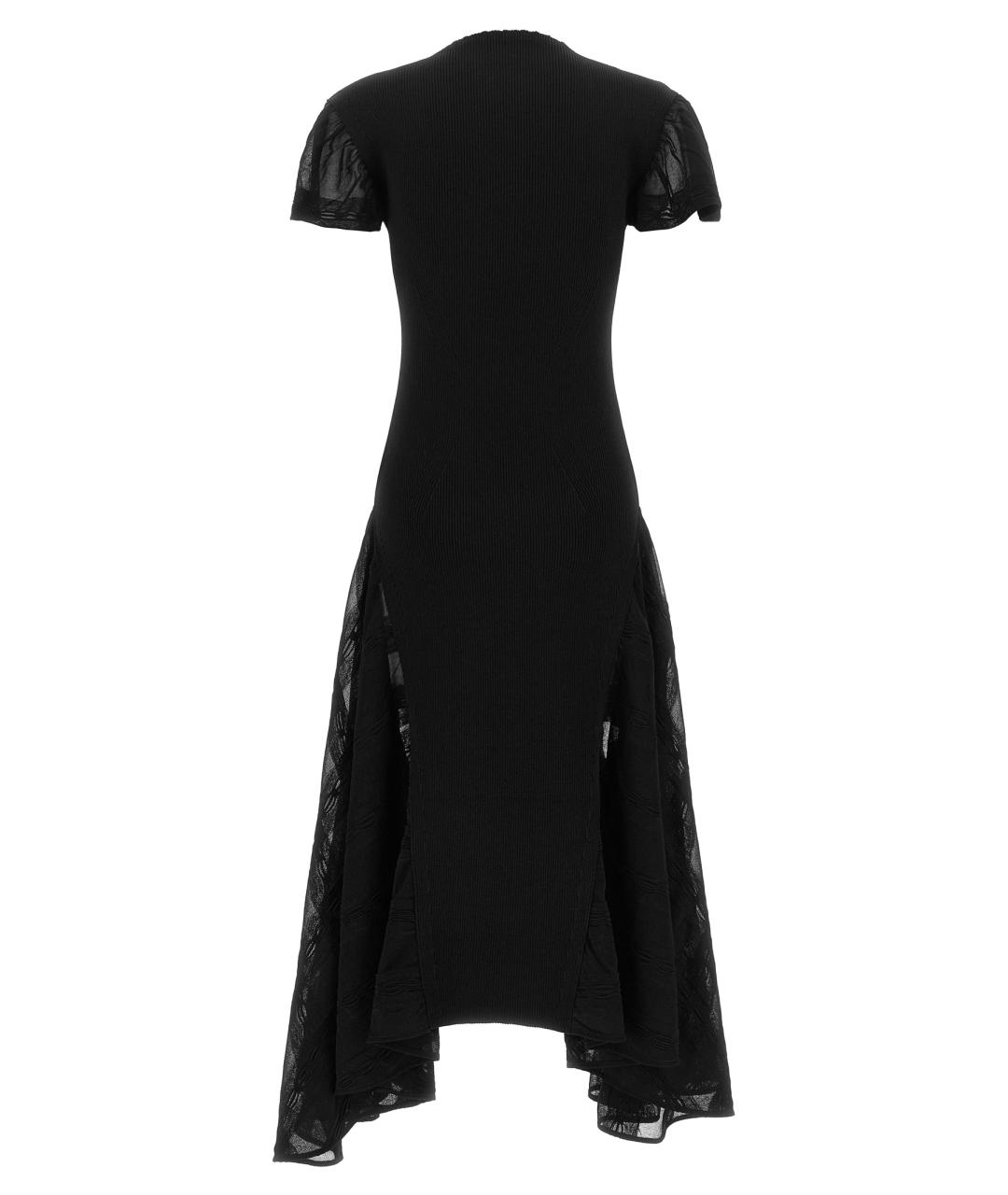 LANVIN Черное шелковое платье, фото 2