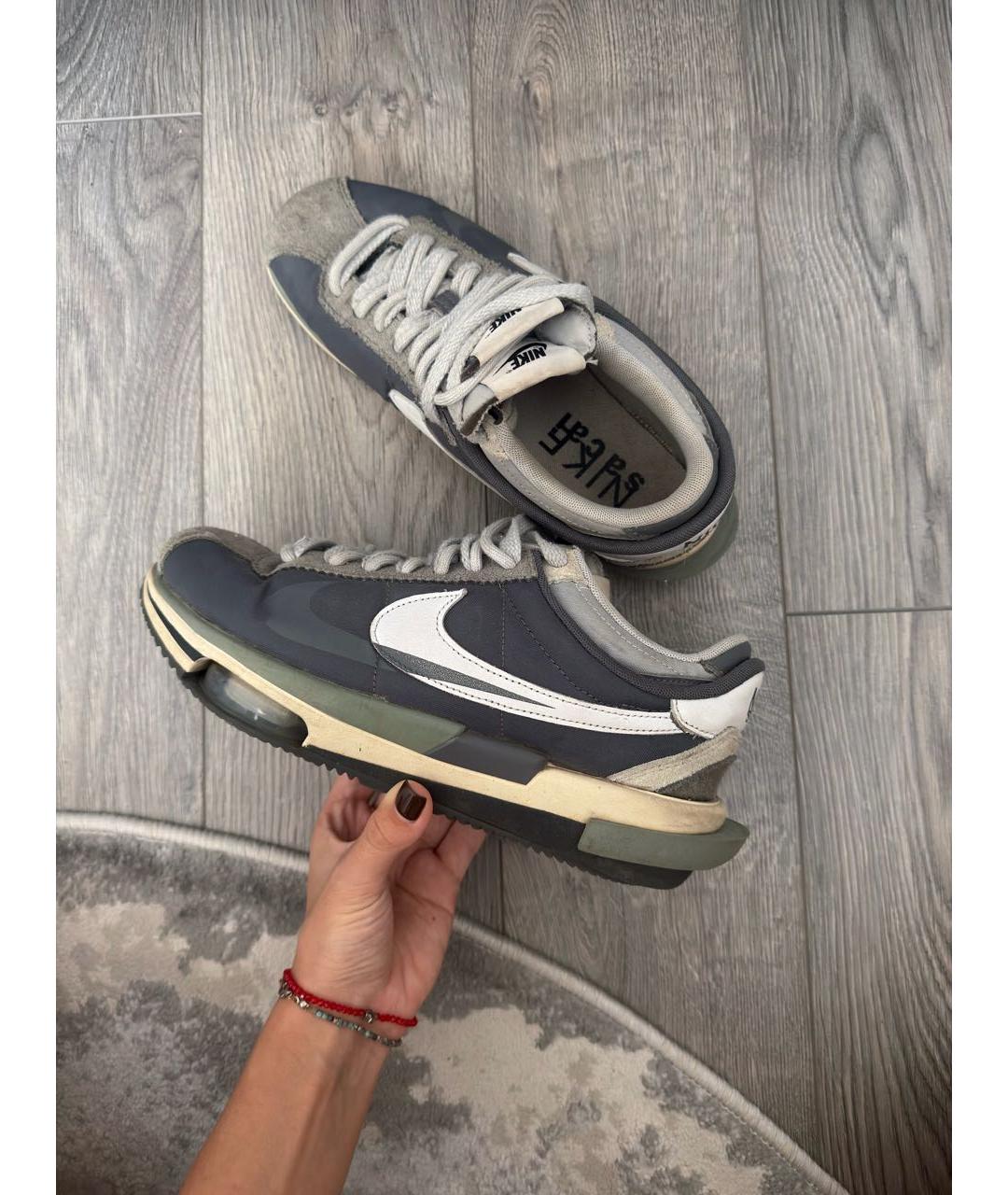 NIKE Серые текстильные кроссовки, фото 5