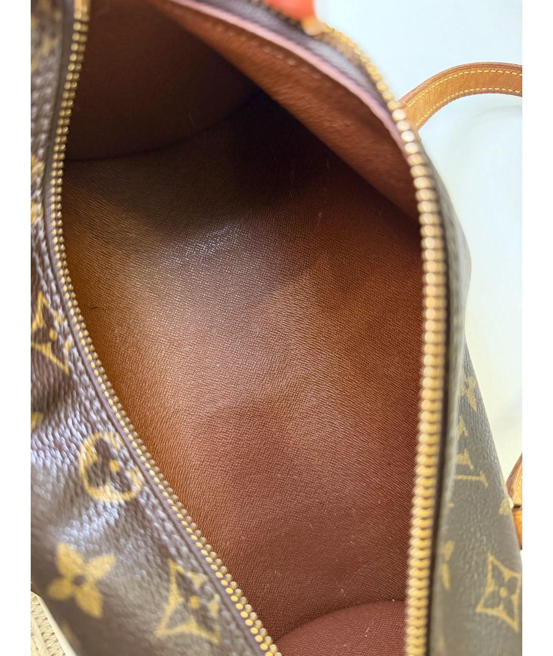 LOUIS VUITTON Коричневая сумка с короткими ручками из канвы, фото 7