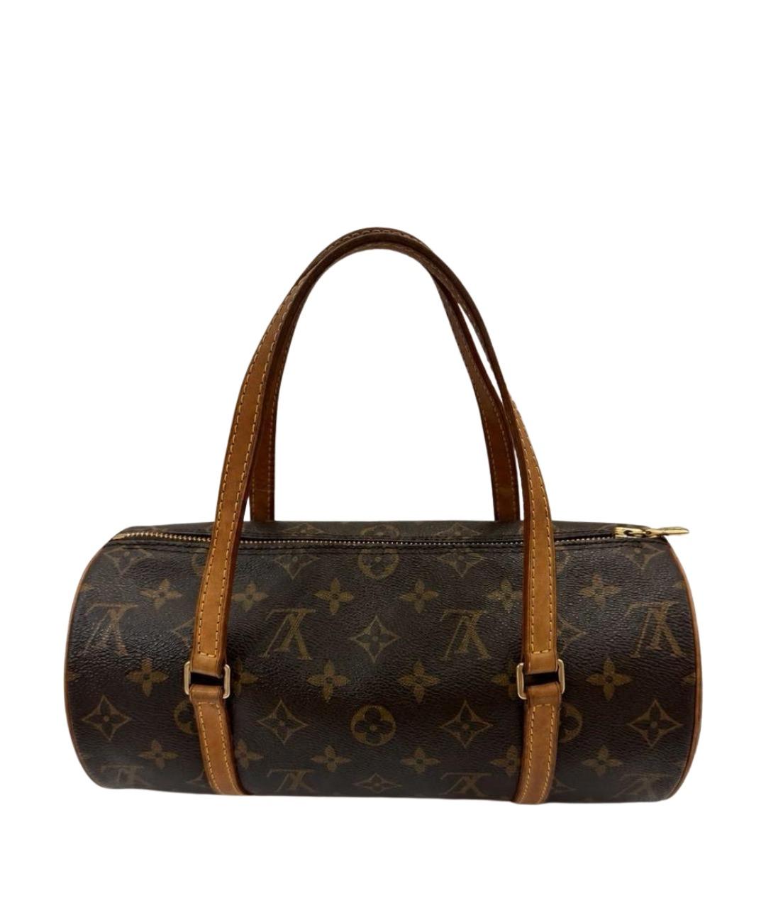 LOUIS VUITTON Коричневая сумка с короткими ручками из канвы, фото 1