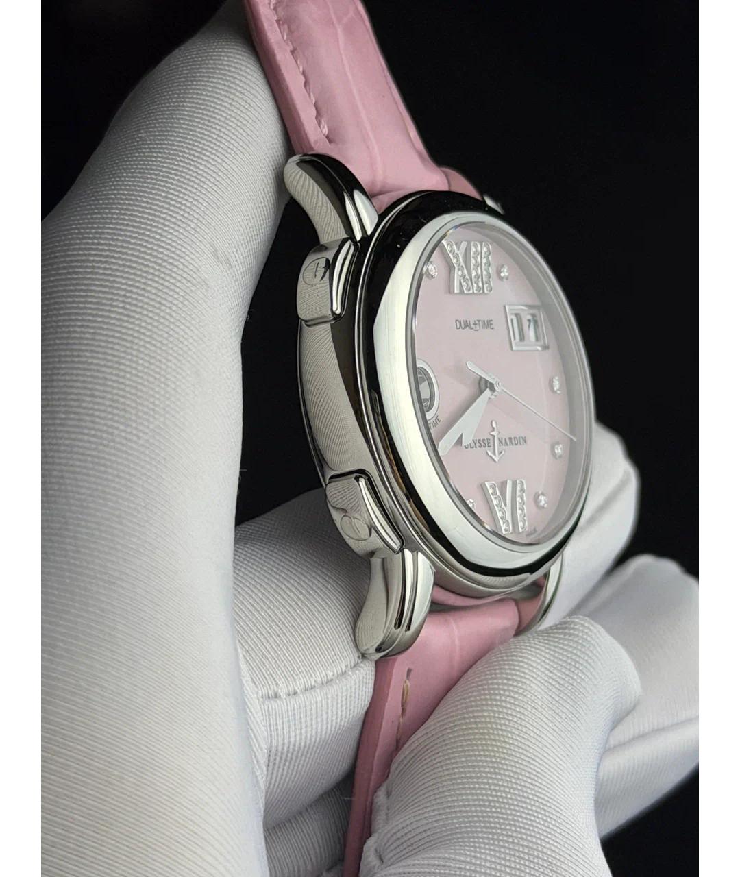 Ulysse Nardin Розовые металлические часы, фото 4