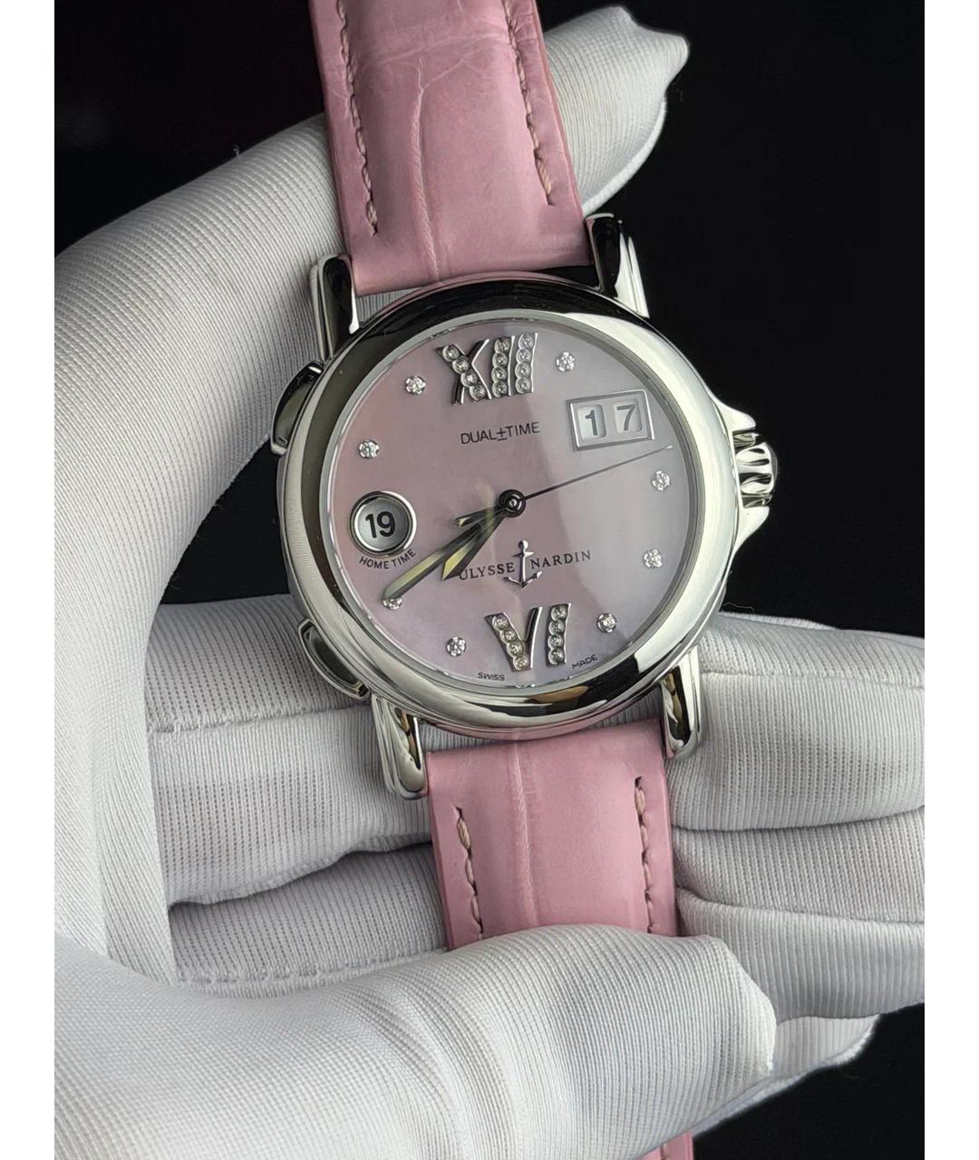 Ulysse Nardin Розовые металлические часы, фото 2