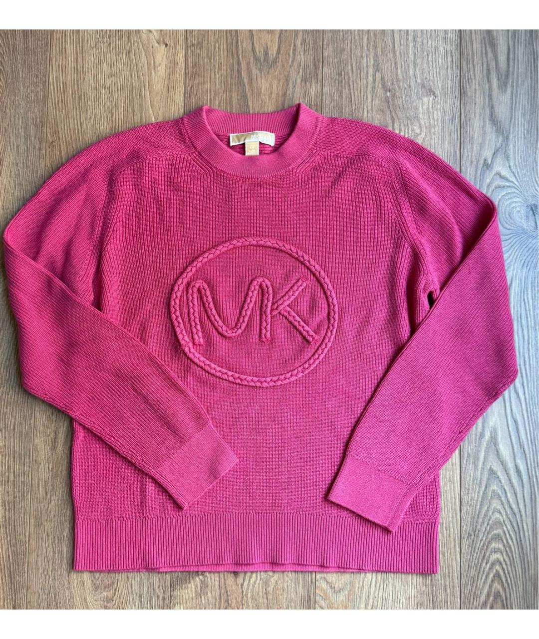 MICHAEL KORS Розовый хлопковый джемпер / свитер, фото 4
