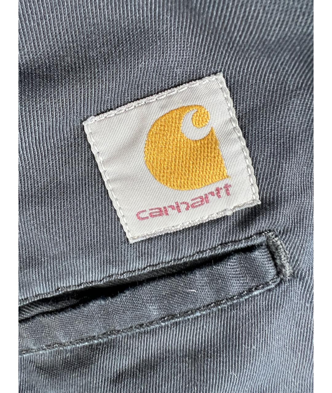 CARHARTT Черные хлопковые брюки чинос, фото 3