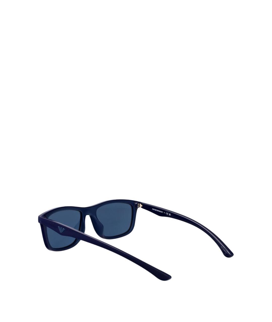 EMPORIO ARMANI Синие пластиковые солнцезащитные очки, фото 2