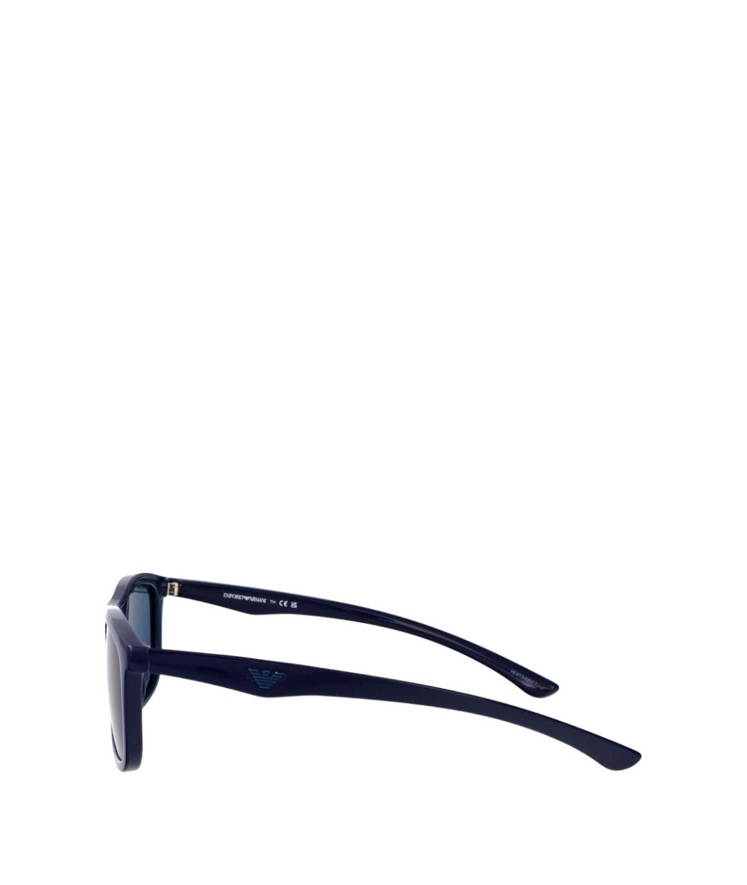 EMPORIO ARMANI Синие пластиковые солнцезащитные очки, фото 4