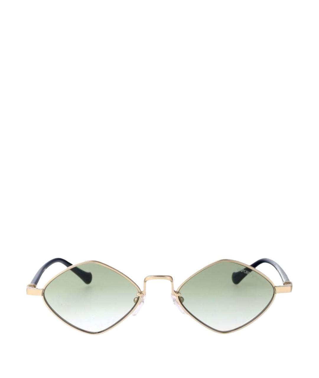 EMPORIO ARMANI Золотые солнцезащитные очки, фото 1