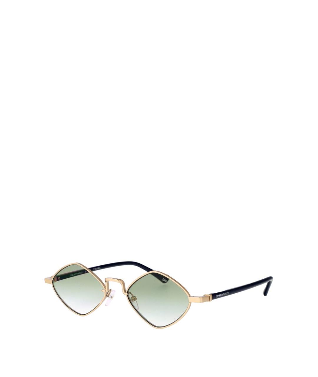 EMPORIO ARMANI Золотые солнцезащитные очки, фото 4