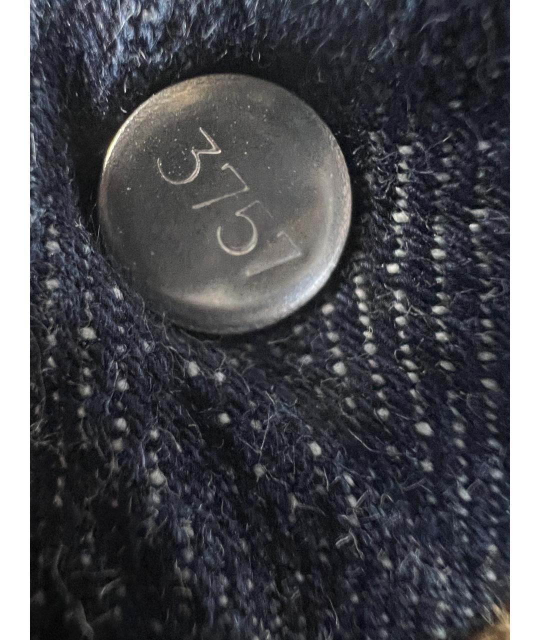 LEVI'S Темно-синие хлопковые прямые джинсы, фото 5