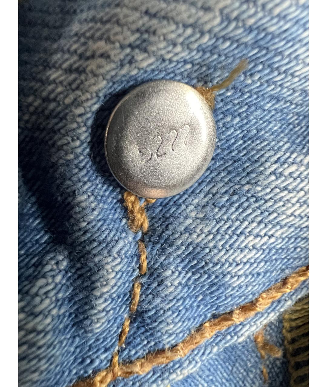 LEVI'S Голубые хлопковые прямые джинсы, фото 6
