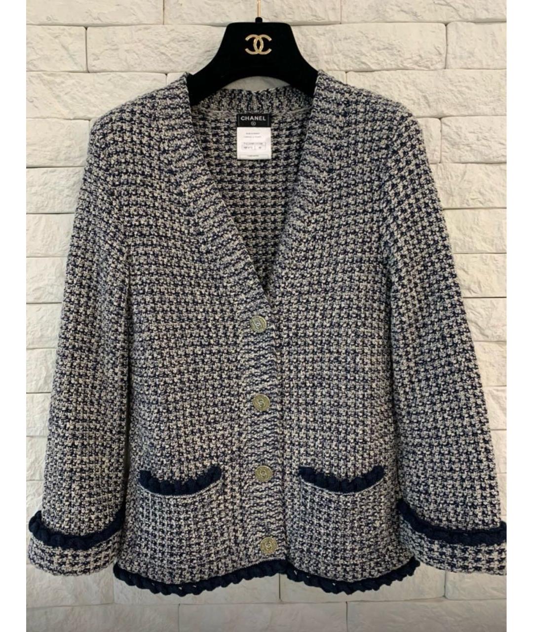 CHANEL Серый хлопковый кардиган, фото 8