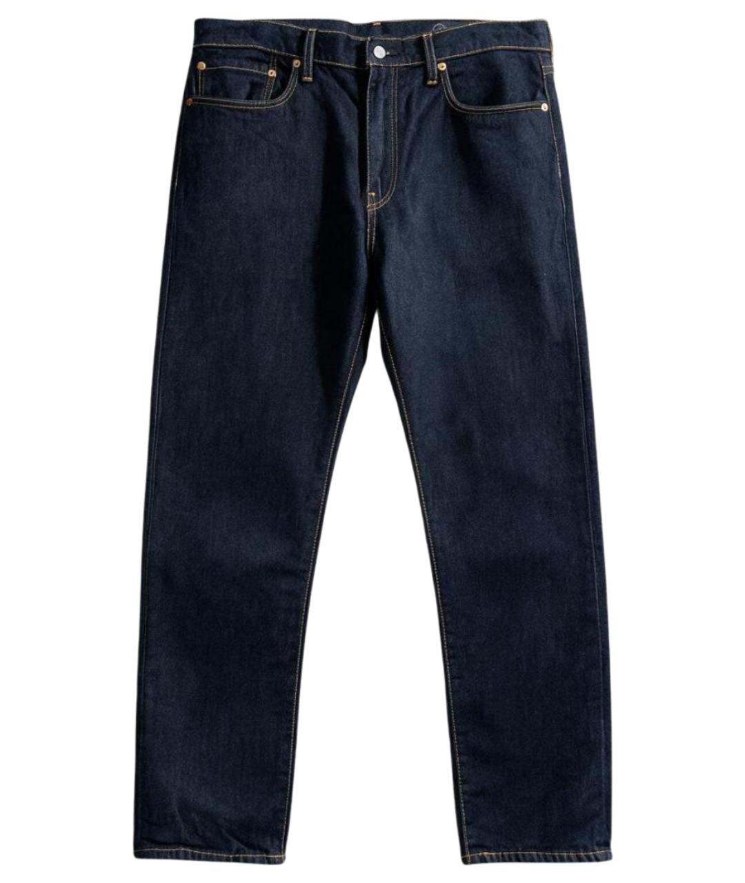 LEVI'S Темно-синие хлопковые прямые джинсы, фото 1