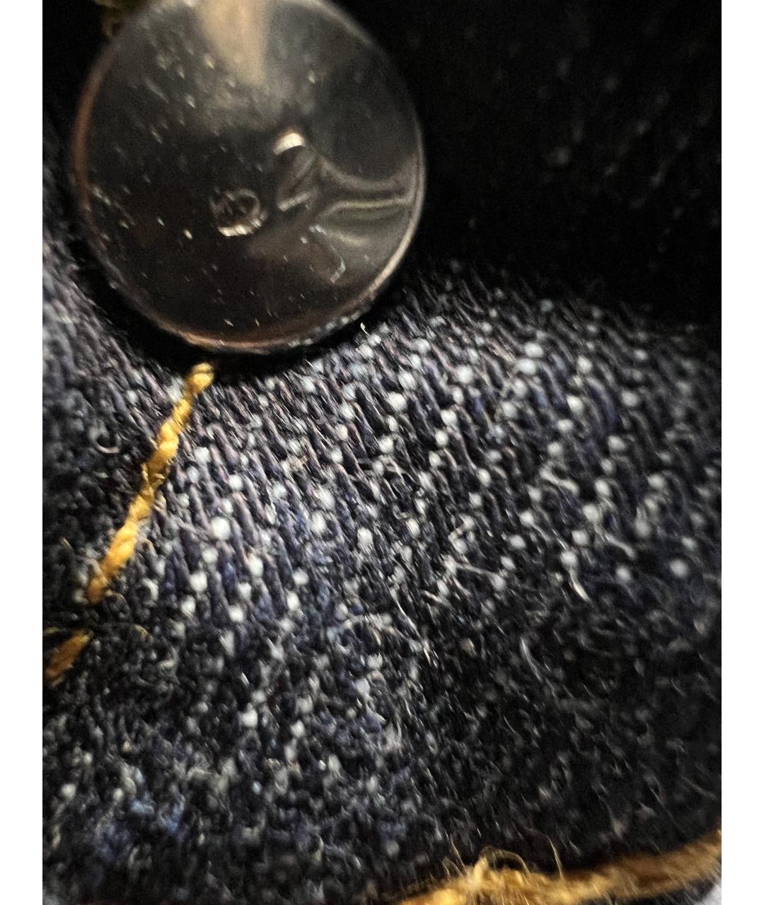 LEVI'S Темно-синие хлопковые прямые джинсы, фото 5