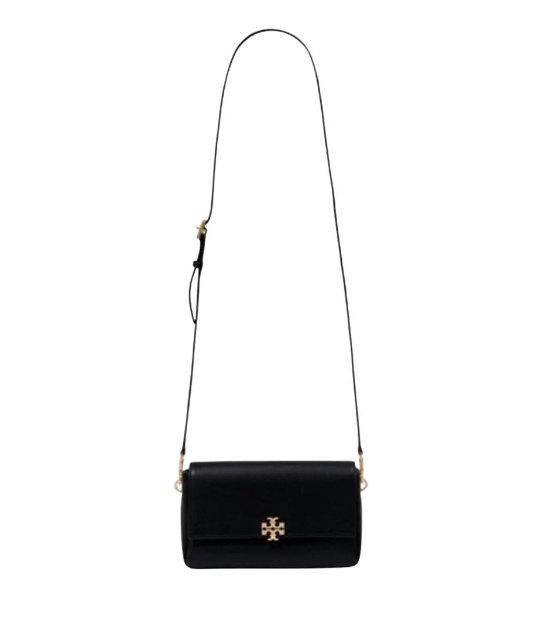 TORY BURCH Черная кожаная сумка через плечо, фото 1