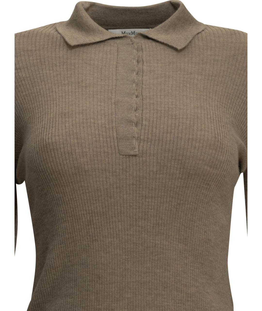MAX MARA Бежевый кашемировый джемпер / свитер, фото 3