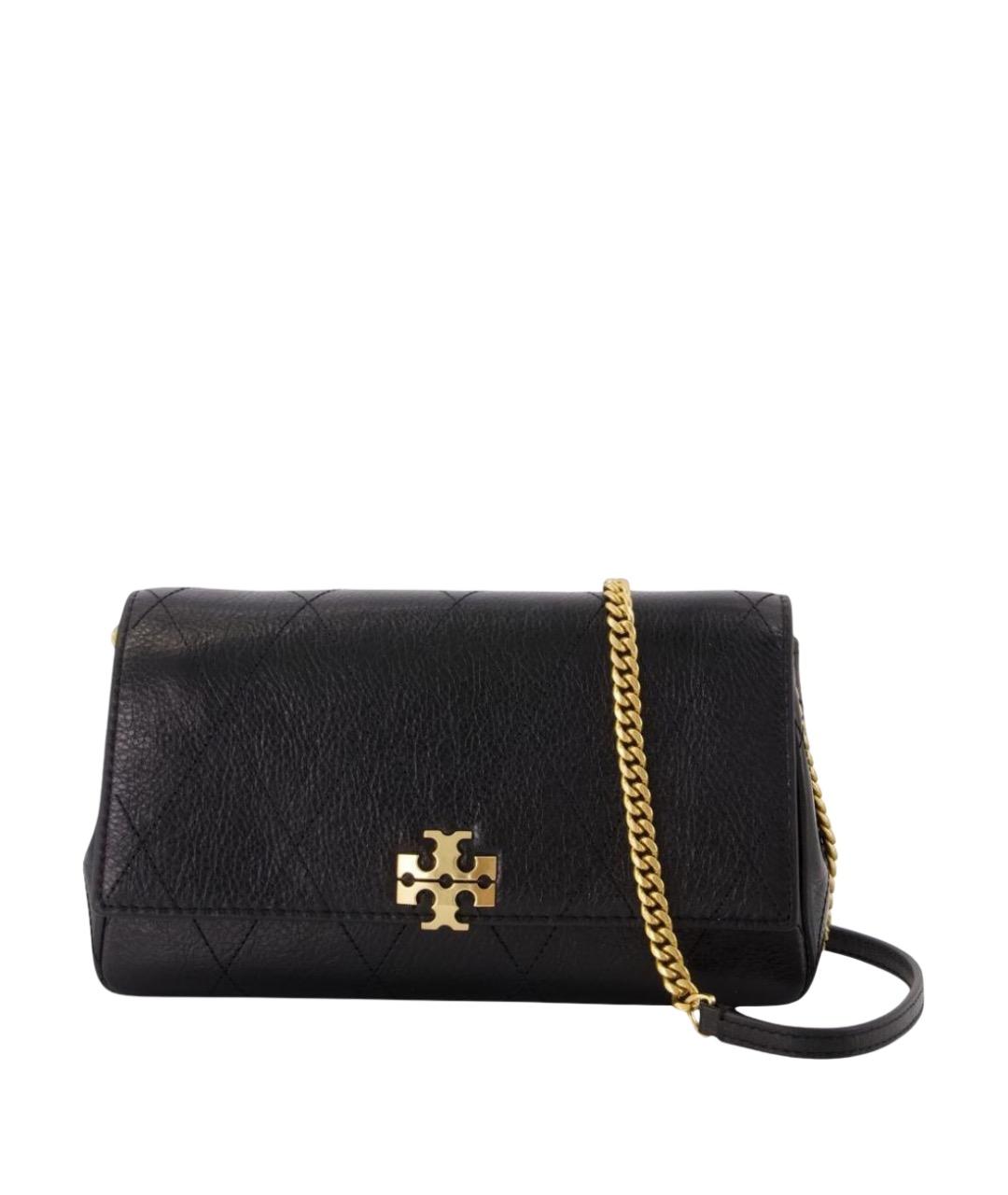TORY BURCH Черная кожаная сумка через плечо, фото 1