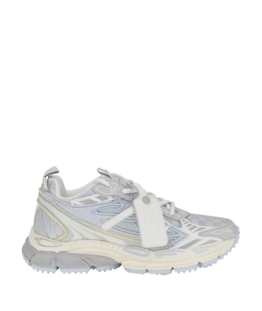 OFF-WHITE Голубые текстильные кроссовки, фото 1