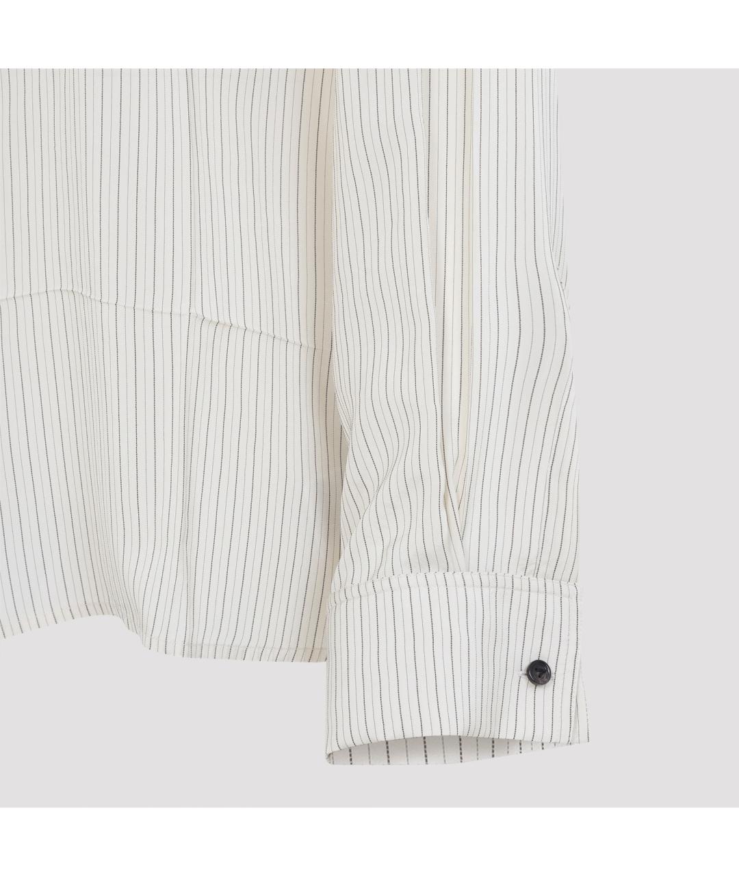 BOTTEGA VENETA Бежевая вискозная рубашка, фото 4