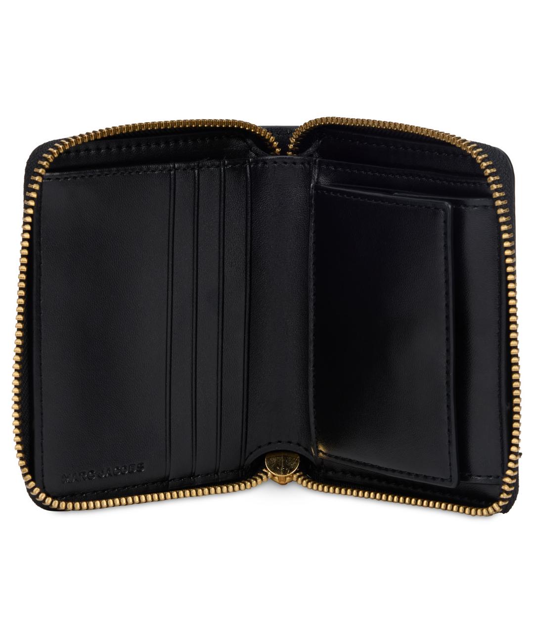MARC JACOBS Черный кожаный кошелек, фото 4