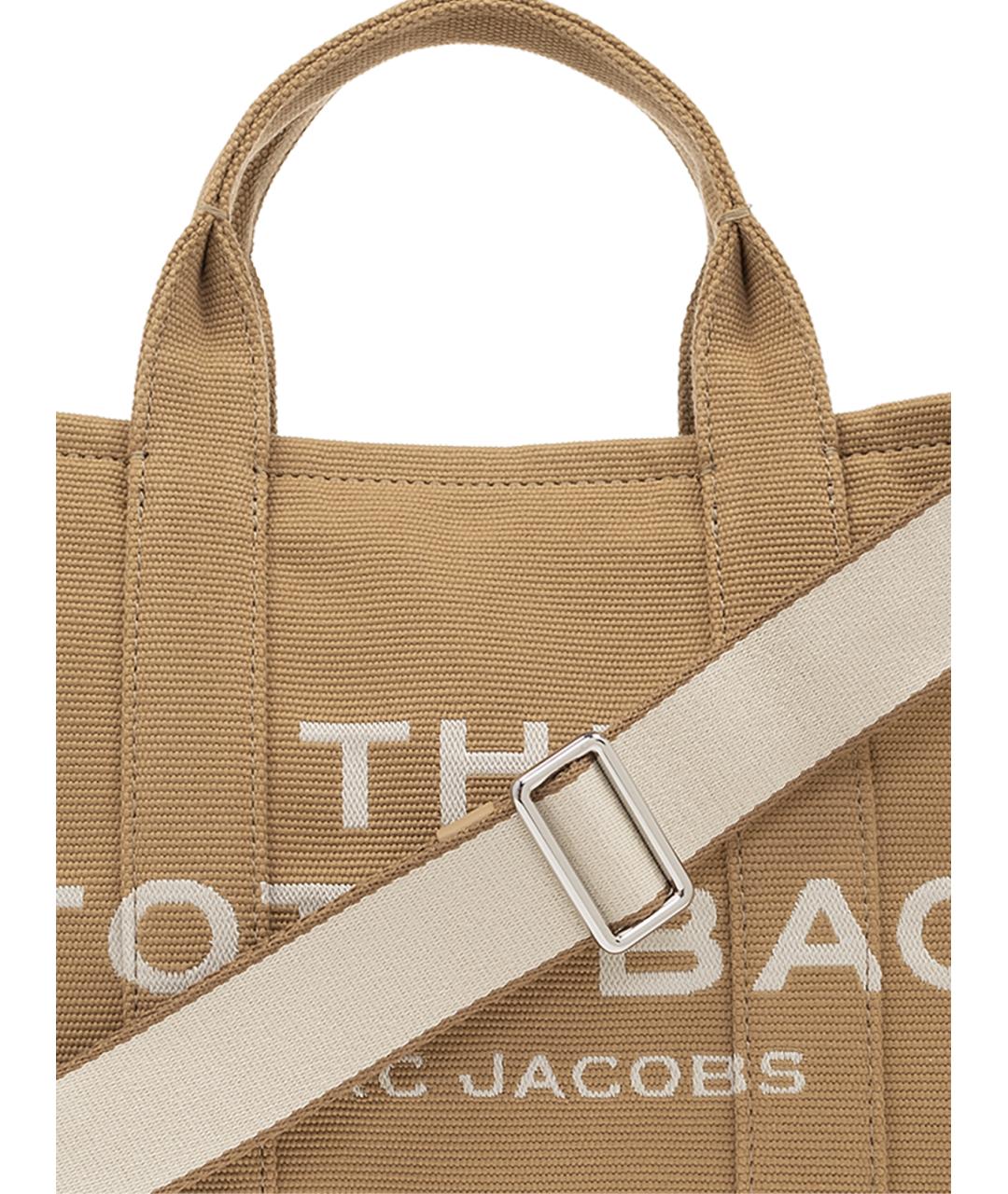 MARC JACOBS Бежевая тканевая сумка тоут, фото 4